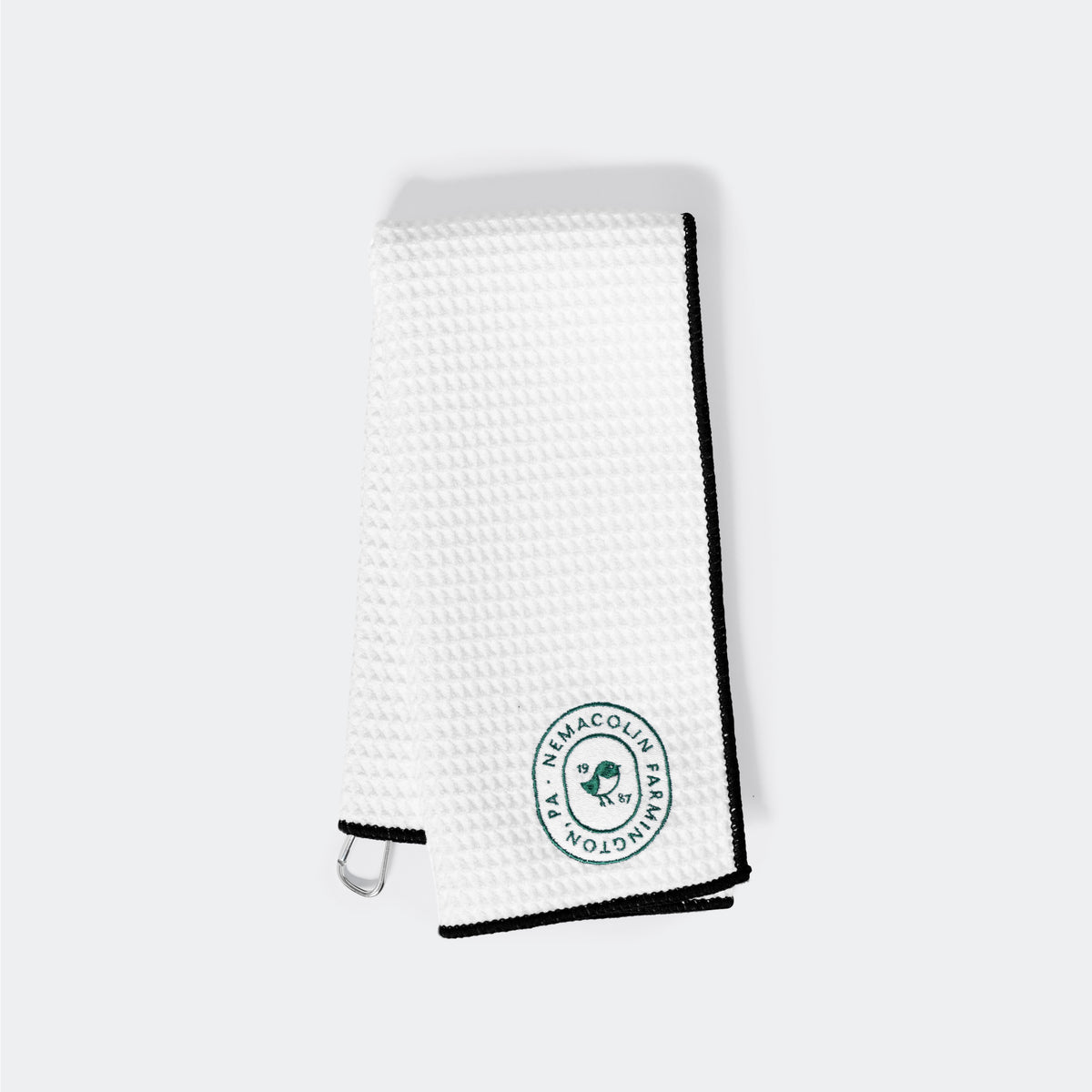 Wholesale Tri-fold Waffle Microfiber Golf Towels in Bulk, White Color –  Pergee